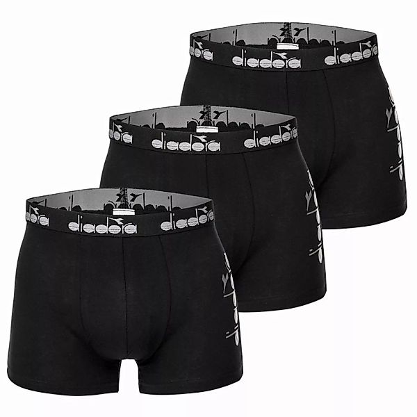 Diadora Herren Boxer Shorts, 3er Pack - Boxers, Logo, Cotton Stretch, einfa günstig online kaufen