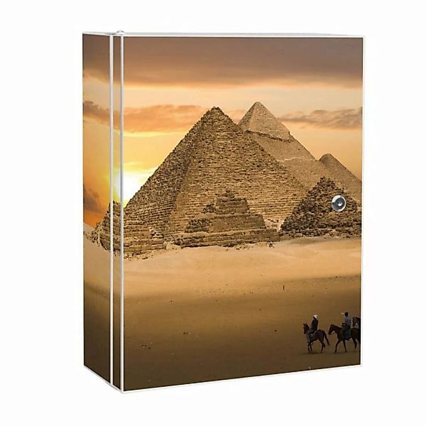 banjado Medizinschrank Stahl Pyramiden (abschließbar, 3 große und 2 kleine günstig online kaufen