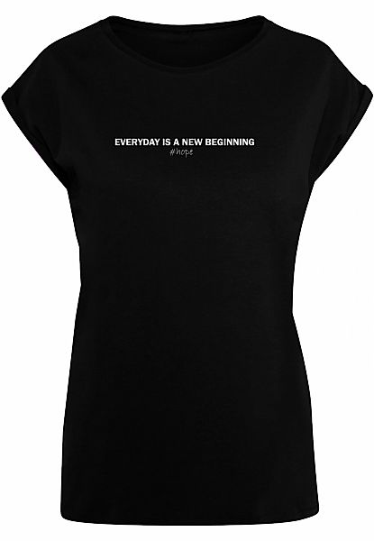 Merchcode T-Shirt "Merchcode Damen Ladies Hope Extended Shoulder Tee", (1 t günstig online kaufen