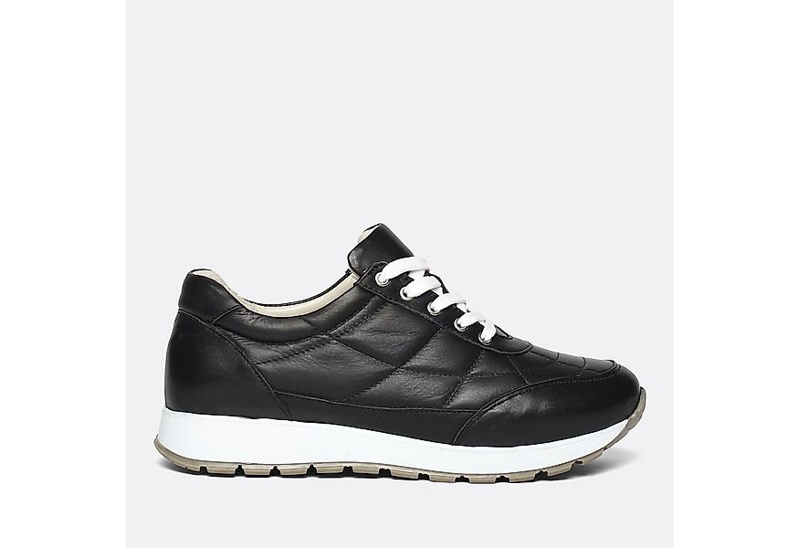 Celal Gültekin 102-27611 Plateausneaker Schwarz, gesteppter Look, weiße Soh günstig online kaufen