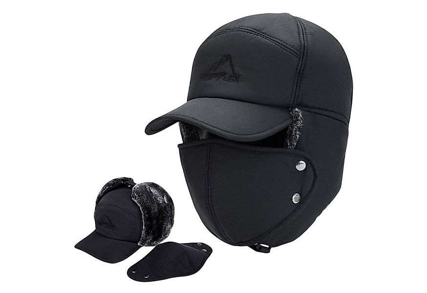 Refttenw Fleecemütze Herren Schirmmütze Innenfutter Wintermütze mit Ohrenwä günstig online kaufen