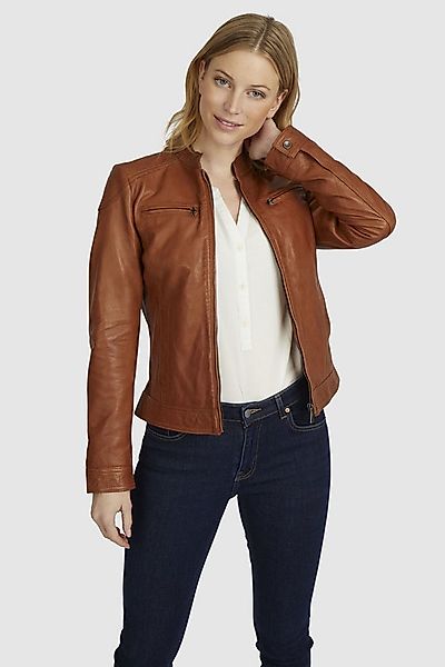 bugatti Lederjacke BULady-112 (1-St) mit Stehkragen günstig online kaufen
