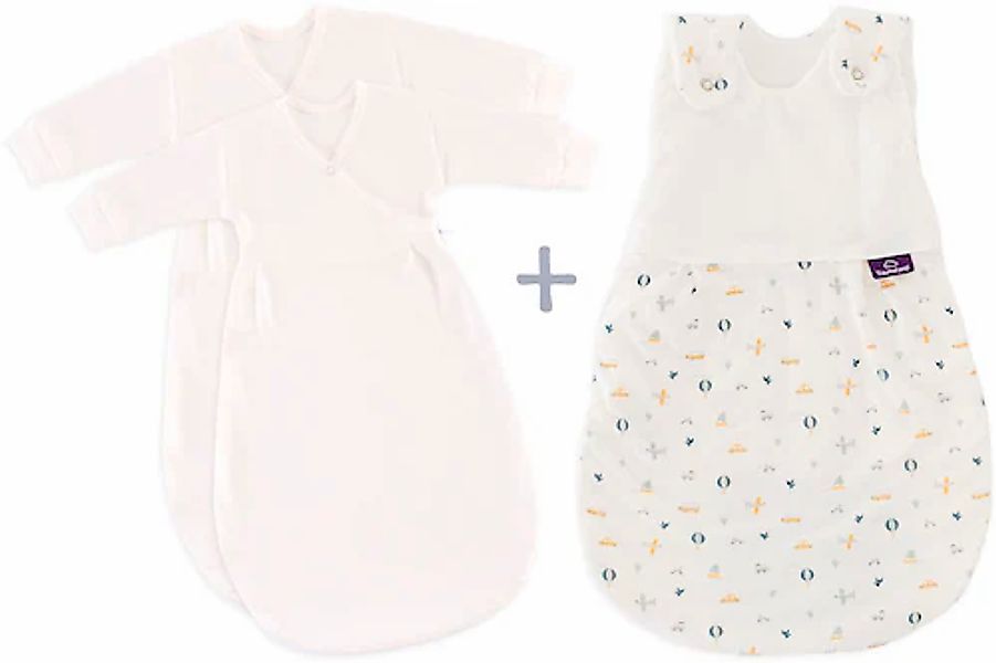 Träumeland Babyschlafsack »3tlg. Set LIEBMICH, Design BrummBrumm«, (3 tlg.) günstig online kaufen
