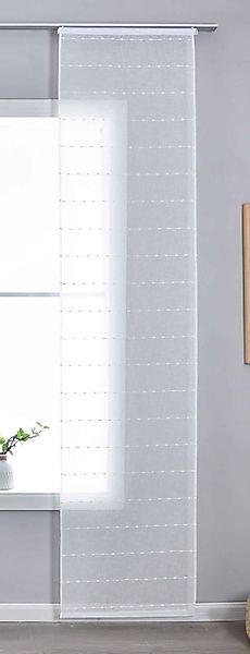 Gardinenbox Schiebegardine, Klettband (1 St), halbtransparent, günstig online kaufen