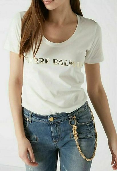 Balmain T-Shirt Pierre Balmain ICONIC OFF-WHITE LOGOSHIRT SHIRT T-SHIRT TOP günstig online kaufen