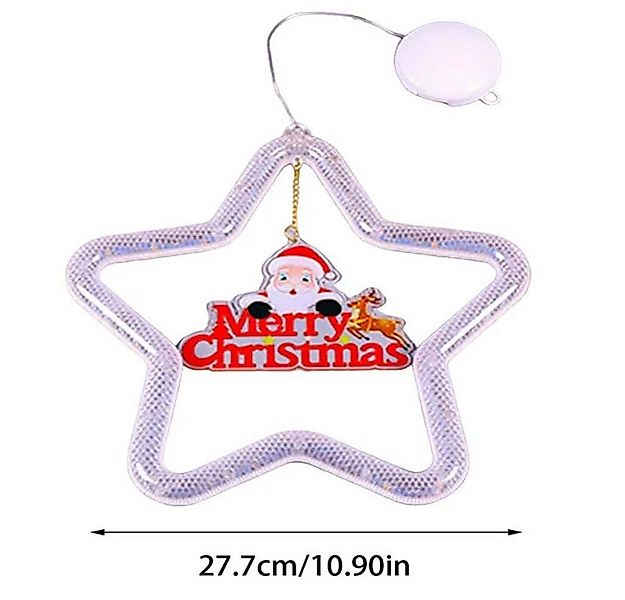 VIVIHEYDAY LED-Lichterkette LED Stern Weihnachtsbeleuchtung Fenster Innen L günstig online kaufen