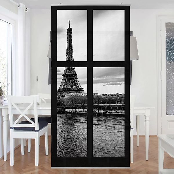 Raumteiler Fenster Eiffelturm Seine Paris günstig online kaufen