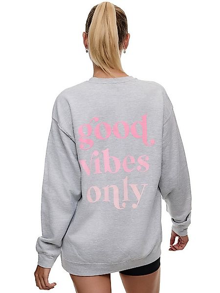 Worldclassca Sweatshirt Worldclassca Oversized Sweatshirt Good Vibes Print günstig online kaufen