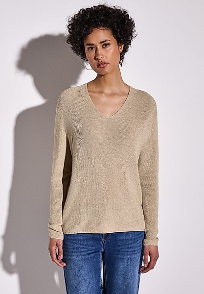 STREET ONE Strickpullover mit metallisierten Fasern günstig online kaufen