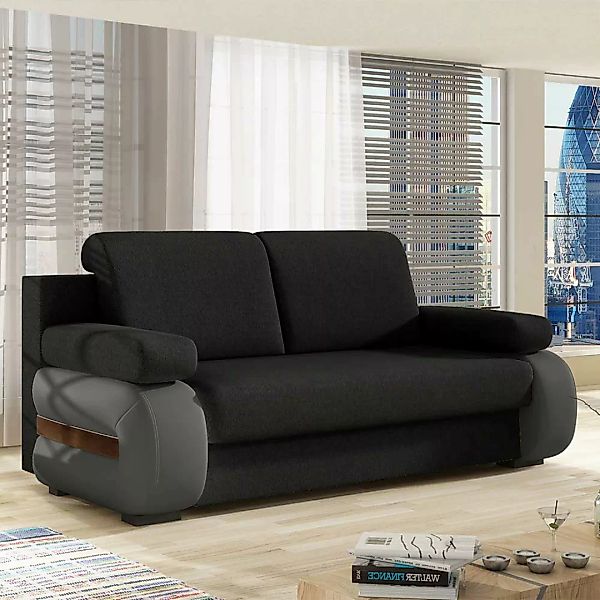 Schlafsofa Sofa mit Schlaffunktion und Armlehnen günstig online kaufen