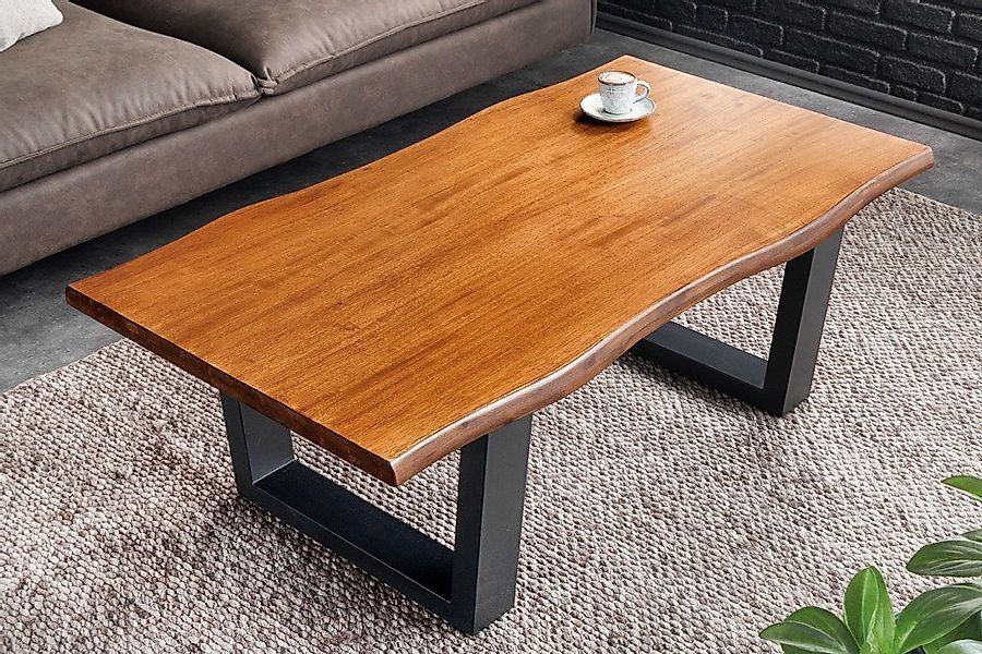 riess-ambiente Couchtisch GENESIS 110cm braun · Ablagetisch aus Akazien-Mas günstig online kaufen