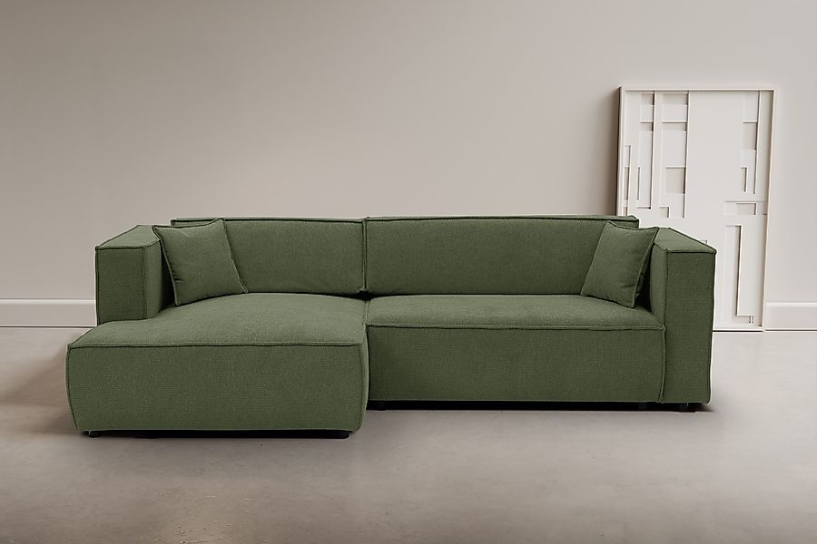 WERK2 Ecksofa Atlanta, moderne Designsprache, Stellmaße günstig online kaufen
