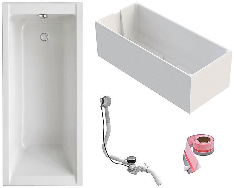 OTTOFOND Einbauwanne »Körperformwanne« Höhe 58 cm 160x75 cm, mit Wannenträg günstig online kaufen