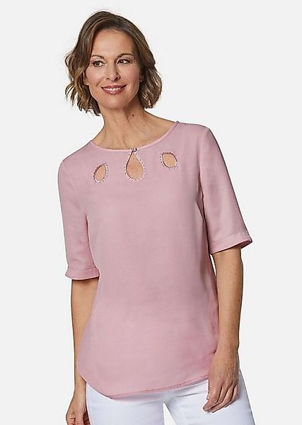 GOLDNER Kurzarmbluse Feminine Bluse mit aufregender günstig online kaufen