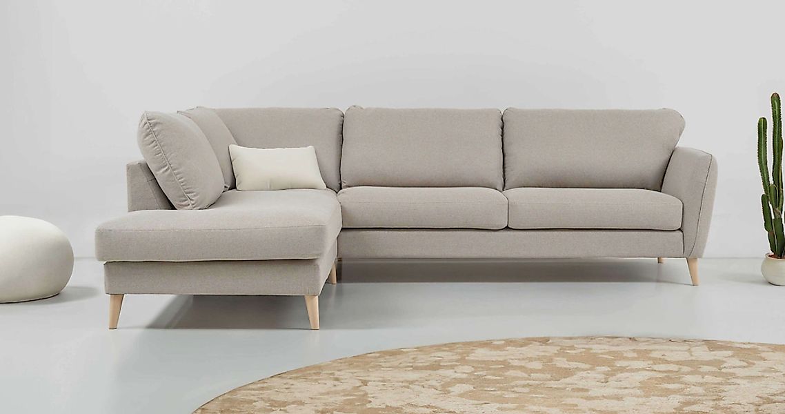 Home affaire Ecksofa "MARSEILLE 278/202 cm, L-Form, Ottom. rechts/links, ve günstig online kaufen