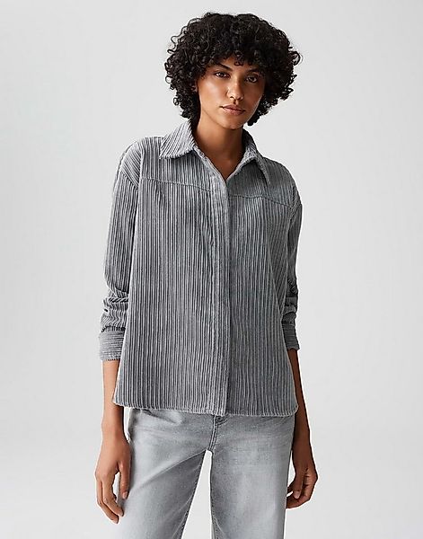 OPUS Langarmbluse FLANKY aus weichem Cord lockere Passform, weicher Griff, günstig online kaufen