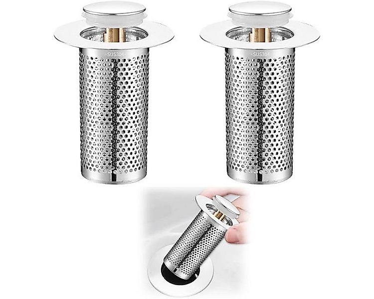 Welikera Waschbeckenstöpsel 2pcs Badezimmer-Waschbeckenstopper-Haarfänger,P günstig online kaufen