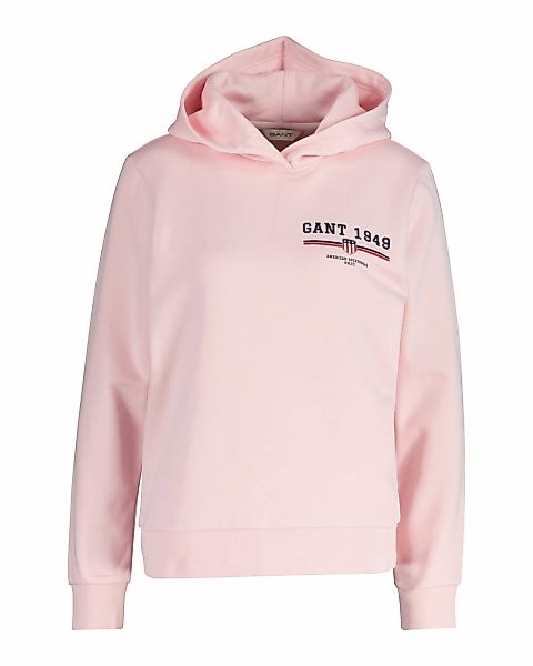 Gant Hoodie "REG GRAPHIC HOODIE", gerippte Abschlüsse, Kapuze ohne Kordel günstig online kaufen