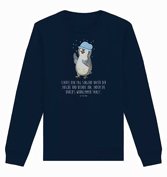 Mr. & Mrs. Panda Longpullover Größe M Pinguin Duschen - French Navy - Gesch günstig online kaufen