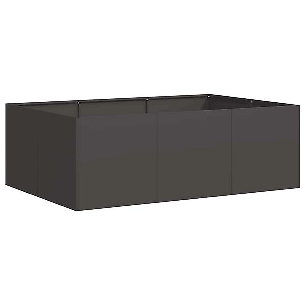 vidaXL Pflanzkübel Schwarz 120x80x40 cm Stahl 860745 günstig online kaufen
