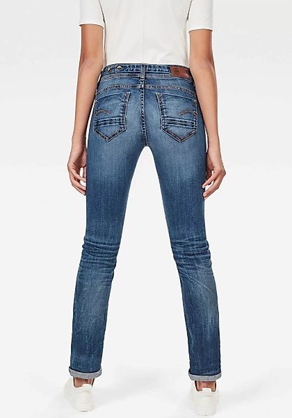 G-STAR Straight-Jeans "Midge Straight Women", mit Used-Effekten günstig online kaufen