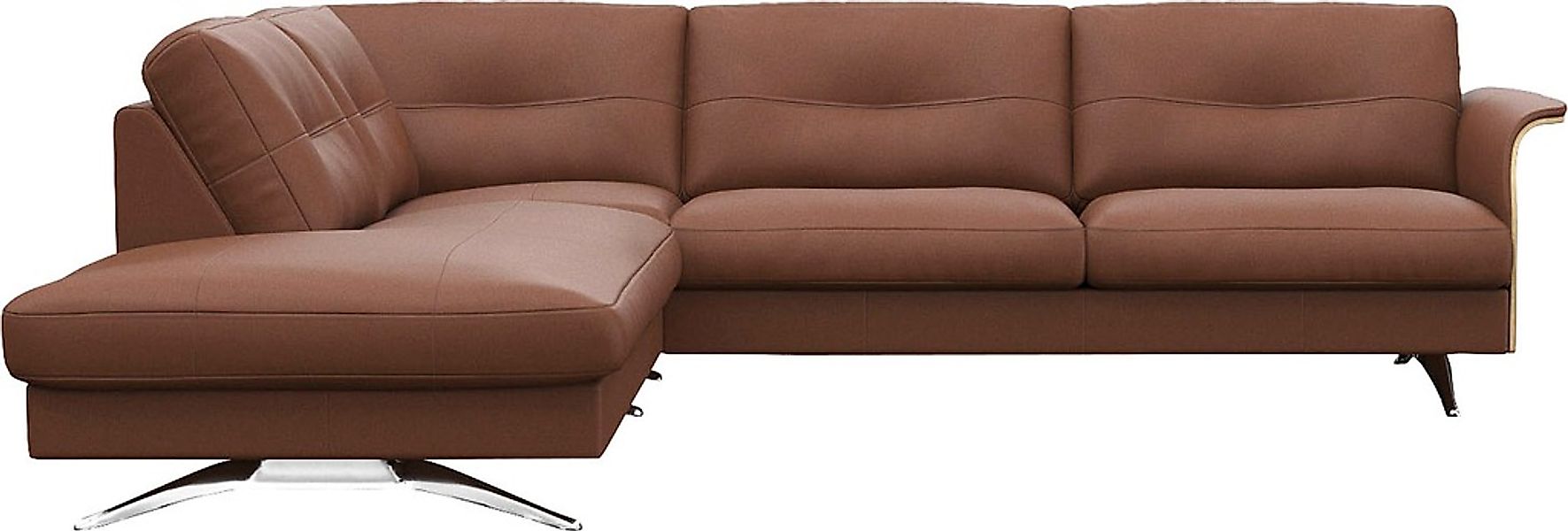 FLEXLUX Ecksofa "Glow, super bequem durch hochwertigem Sitzaufbau mit Feder günstig online kaufen