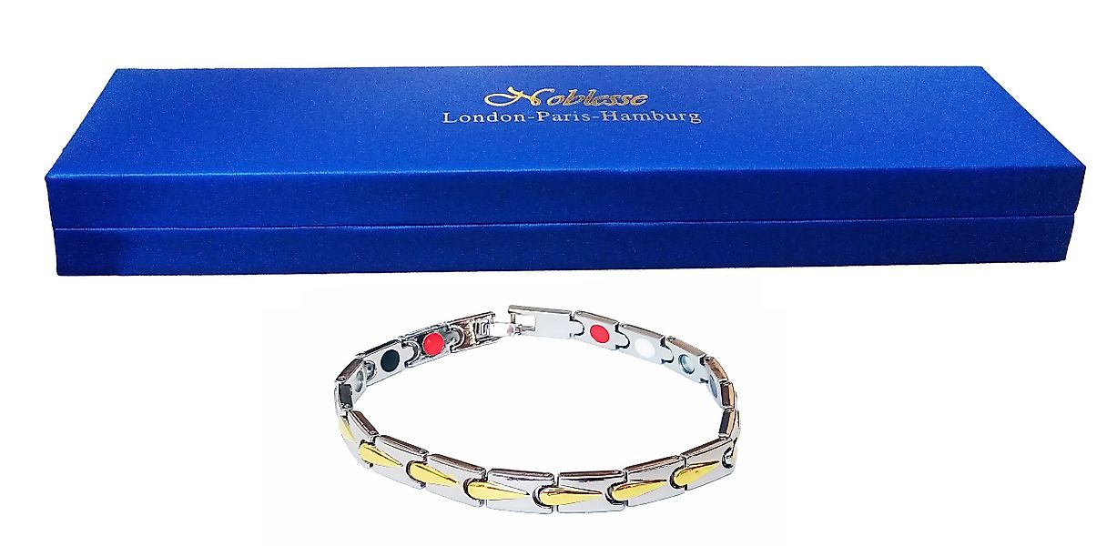 Stolz GmbH Gliederarmband MAGNET-ARMBAND Bicolour Gold/Silber günstig online kaufen