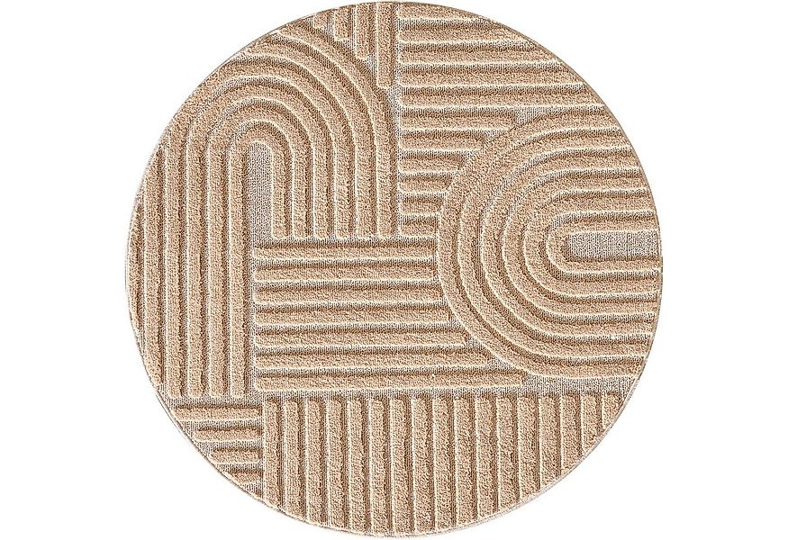 Ayyildiz Teppiche Designteppich ART 1121 Boho Design, rund, Höhe: 20 mm, au günstig online kaufen