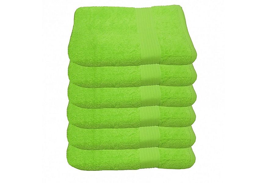 Julie Julsen Handtücher 6-Handtücher-Apfelgrün-Handtuch 50 x 100 cm, Baumwo günstig online kaufen