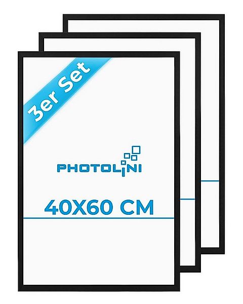 PHOTOLINI Bilderrahmen 3er Set modern mit bruchsicherem Acrylglas, Holz MDF günstig online kaufen