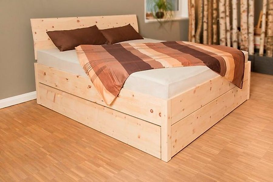 geborgenschlafen Boxspringbett Zirbenholz Massivholz Bett, Hergestellt in D günstig online kaufen