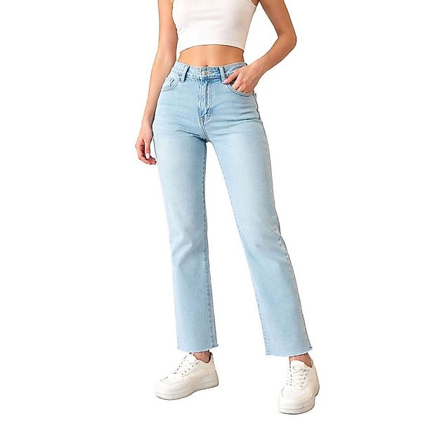 Ital-Design Ankle-Jeans Modische Hochbund-Jeans für Damen, vielseitig & beq günstig online kaufen