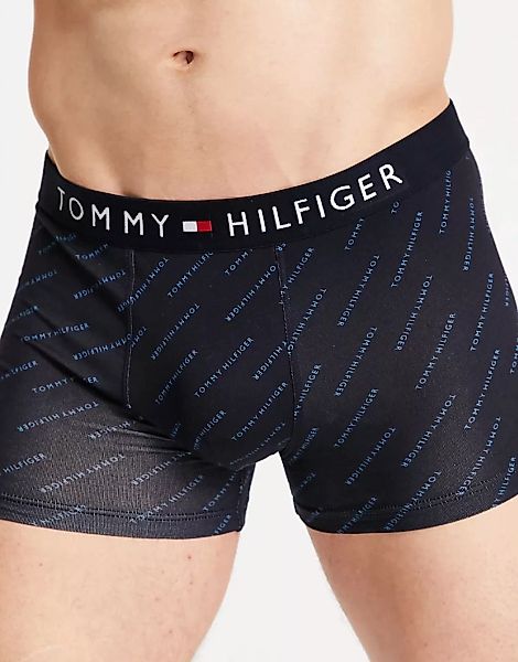 Tommy Hilfiger – Unterhose mit All-over-Logoprint und Flaggenlogo am Bund i günstig online kaufen