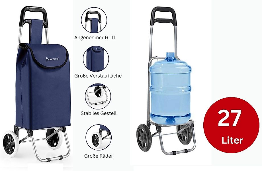 Rungassi Einkaufstrolley Einkaufstrolley 27L Trolley Einkaufswagen günstig online kaufen