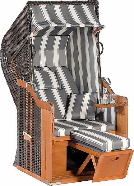 SunnySmart Strandkorb "Rustikal 250 Plus 1-Sitzer" 1-Sitzer, komplett monti günstig online kaufen