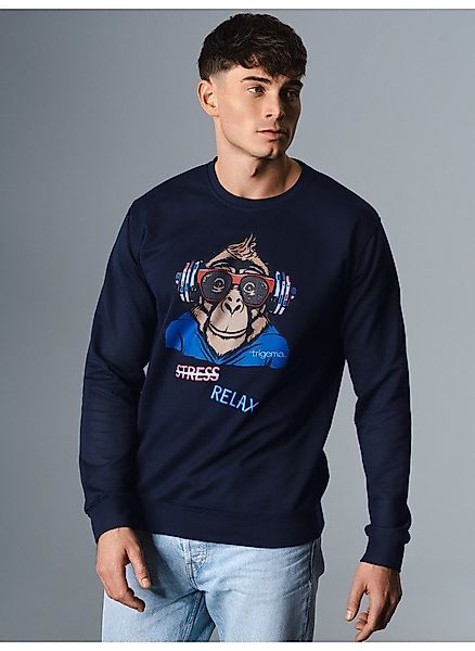 Trigema Sweatshirt TRIGEMA Sweatshirt mit lässigem günstig online kaufen