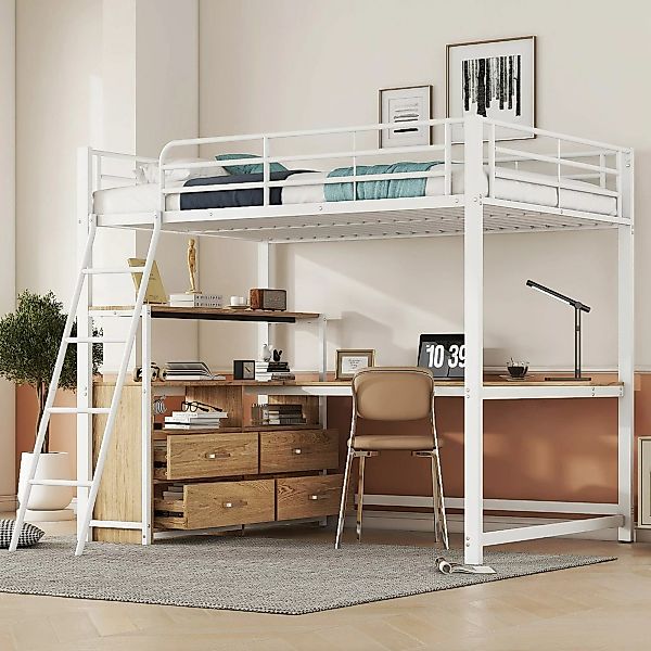 Flieks Hochbett Kinderbett Metallbett 140x200cm mit günstig online kaufen