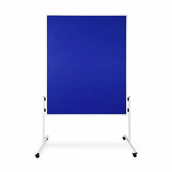 KARAT Filz Moderationstafel Einteilig und Flexibel mit Rollen Blau 150 x 12 günstig online kaufen