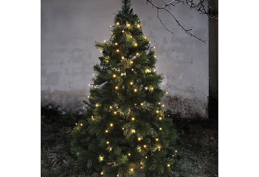 MARELIDA LED-Baummantel LED Lichterkette 8 Stränge 160LED warmweiß 2m Timer günstig online kaufen