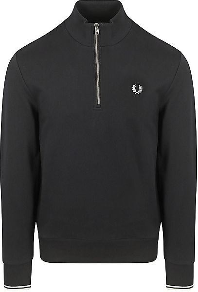 Fred Perry Half Zip Pullover Schwarz - Größe M günstig online kaufen