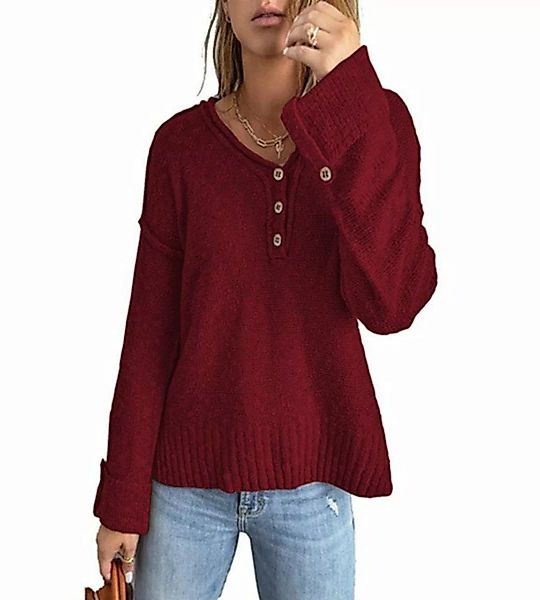 ZWY Longpullover Modischer Pullover für Damen im Herbst und Winter mit lose günstig online kaufen