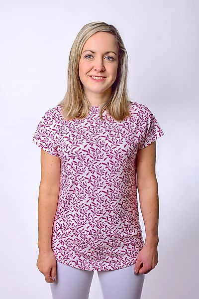 einfach Schön Shirt Rosemarie Rundhals pink günstig online kaufen