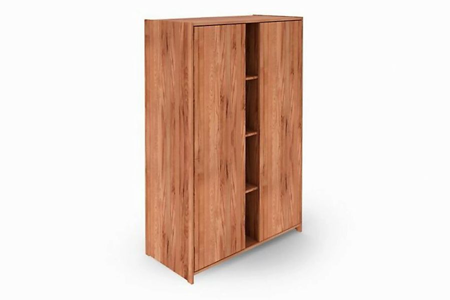 Natur24 Kleiderschrank Kleiderschrank Zigo Kernbuche 125x60x190 mit 2 Türen günstig online kaufen