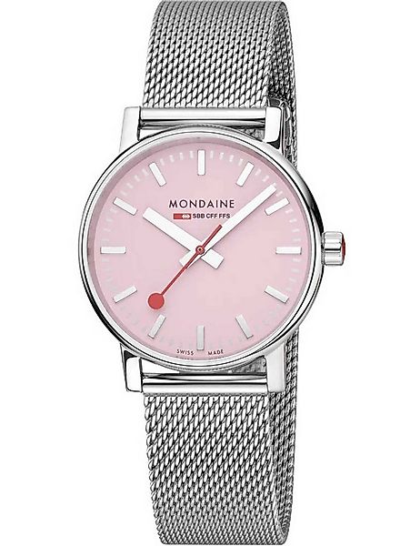 MONDAINE Quarzuhr Mondaine MSE.35130.SM Damenuhr evo 2 SBB 35mm 3ATM Mondai günstig online kaufen