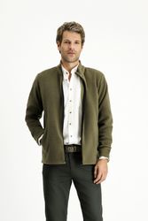 KIGILI Fleecepullover Fleece-Sweatshirt mit halblangem Reißverschluss günstig online kaufen