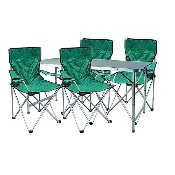 Mojawo Essgruppe 5-teiliges Campingmöbel Set Grün günstig online kaufen