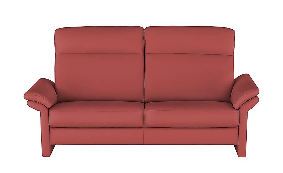 Wohnwert Einzelsofa Leder Mayla ¦ rot ¦ Maße (cm): B: 210 H: 109 T: 96.0 Po günstig online kaufen