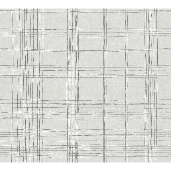 Bricoflor Karo Tapete Grau Silber Klassische Vliestapete Kariert für Schlaf günstig online kaufen