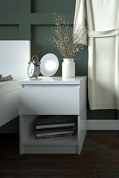 INOSIGN Nachttisch Naia, Nachtkommode, Nachtschrank, Beistelltisch, mit 1 S günstig online kaufen