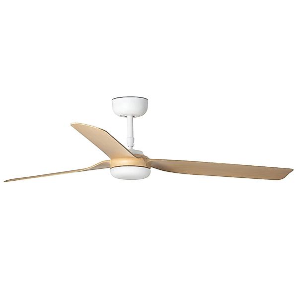 FARO Energiespar Deckenventilator mit Fernbedienung Punt Weiß - Ahorn günstig online kaufen